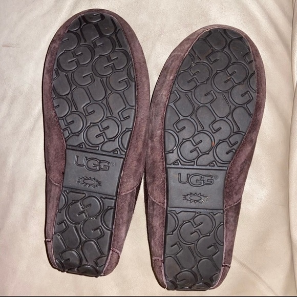 NWOT UGG Ascot Slippers Mens 10 Brown Suede Wool - Picture 4 of 5